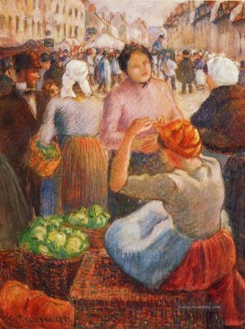 Marktplatz gisors 1891 Camille Pissarro Ölgemälde